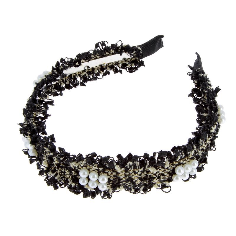 Serre tête tissu et perles