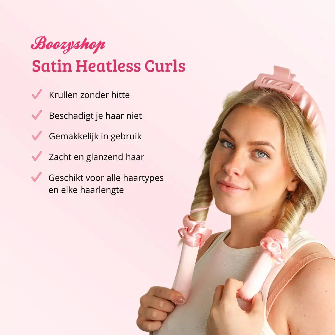 Satin Heatless Curls