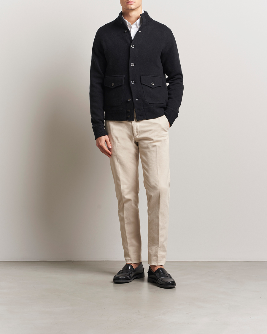 Polo Ralph Lauren Wool Blend Cardigan Polo Black
