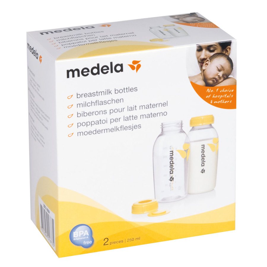 Medela Breast Milk Storage Bottles 2x250ml