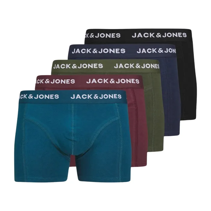 Jack & Jones Teo Solid Trunk Boxershorts Heren (plussize) (5-pack)