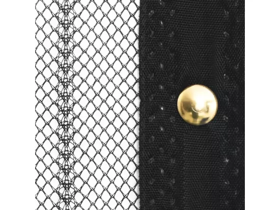 Rideau de porte contre insectes 210x100cm 2 pcs magnétique noir