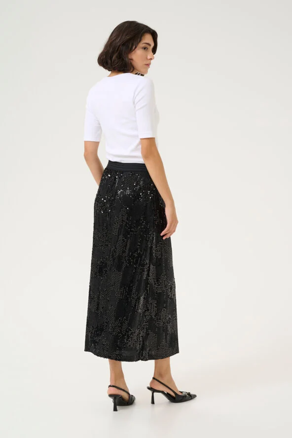 Kaffe KAamalie Seqiun Skirt Black deep