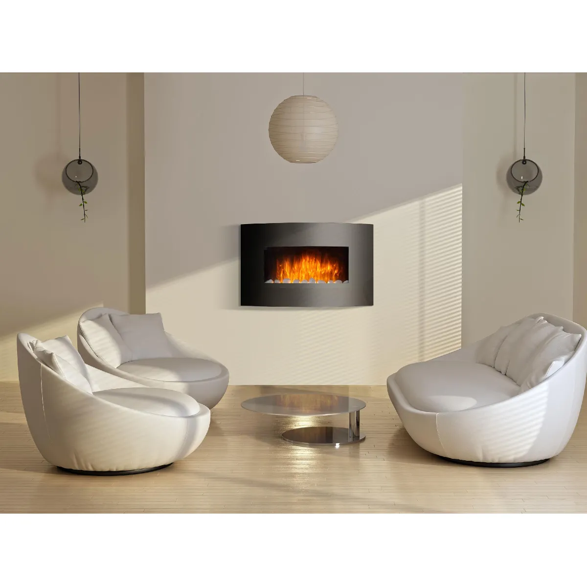 PURLINE Cheminée électrique 2000W