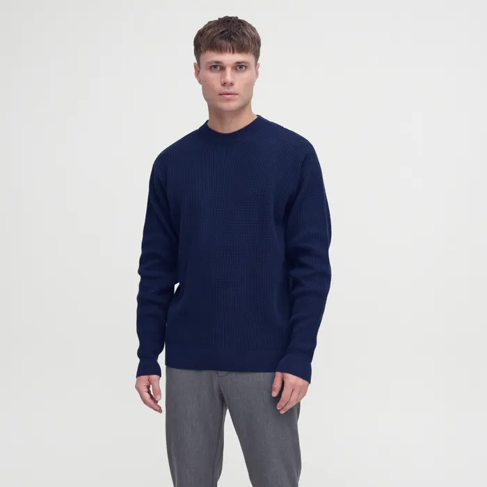 Solid Hami Knit Sweater Heren