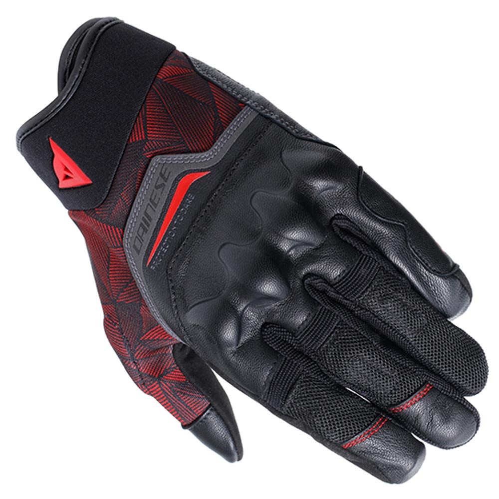 Dainese - Gants Ermex Noir / Rouge fluo