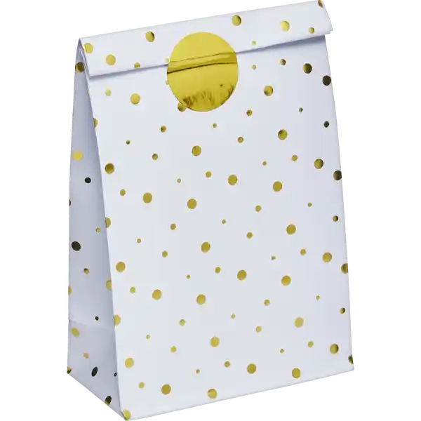 8er Set Papiertüten bunt mit Stickern