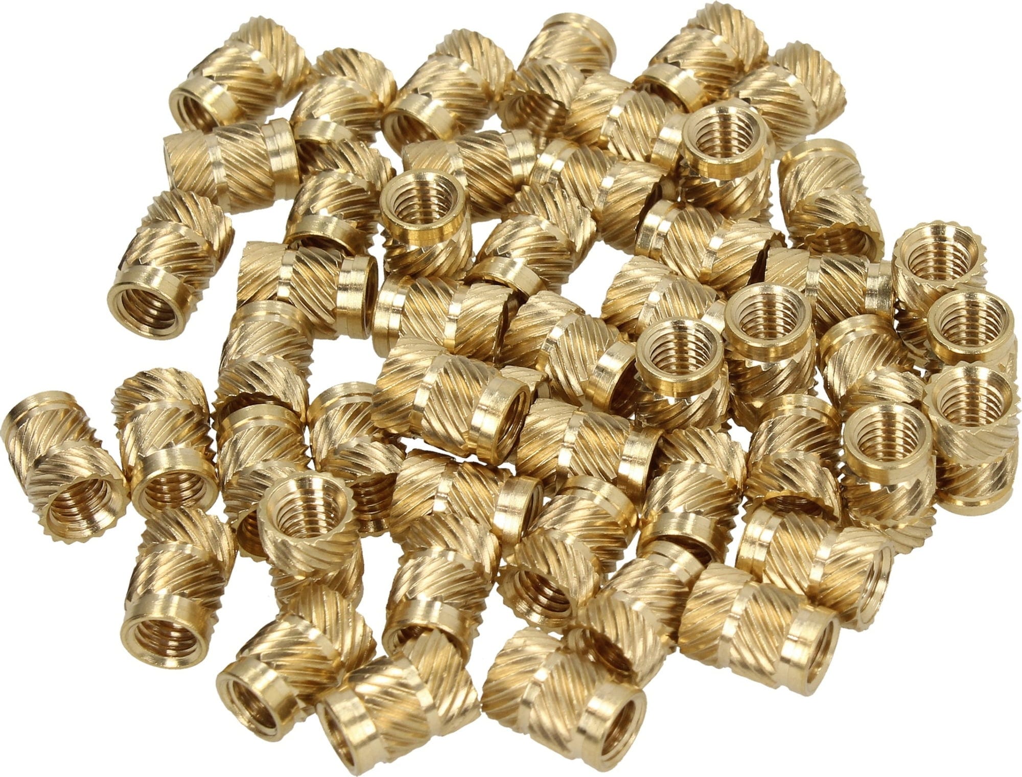 3DJAKE  Gewindeeinsätze (50er Set), M3 x 5,7 mm (50 Stk)    Spezial Gewindeeinsätze für 3D Druck Bauteile im 50er Set