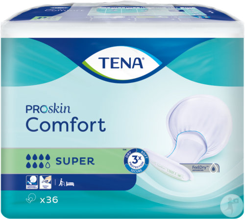 Tena ProSkin Comfort Super Protection Absorbante De Forme Anatomique 36 Pièces