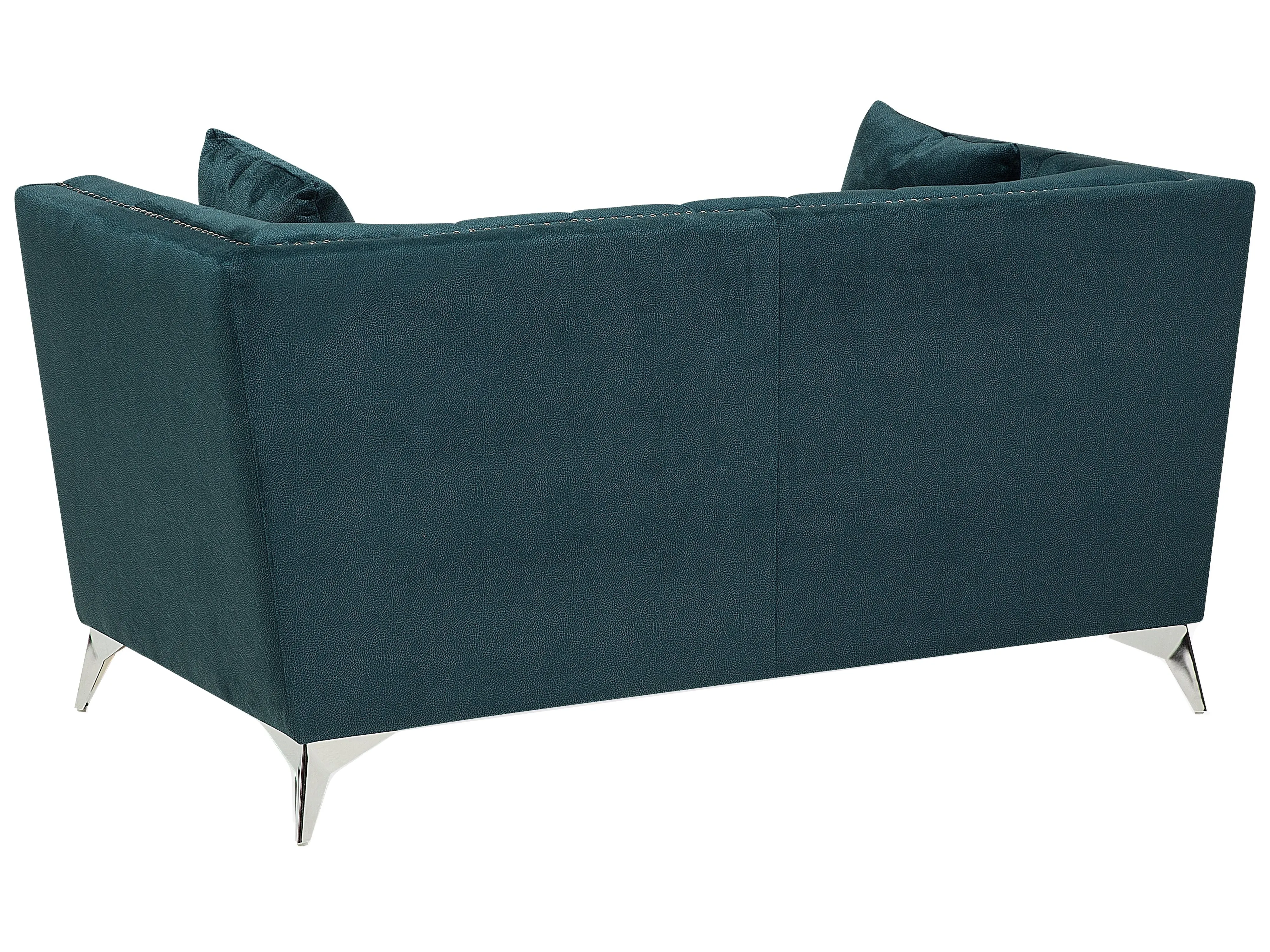 Bank 2-zits GAULA Fluweel Groenblauw