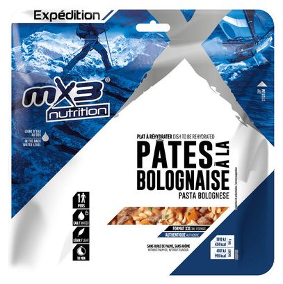 Repas Lyophilisé MX3 Pâtes à la Bolognaise XXL - 230g