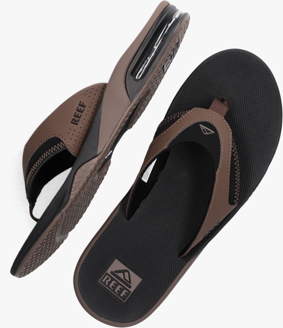 REEF zwarte reef slippers fanning