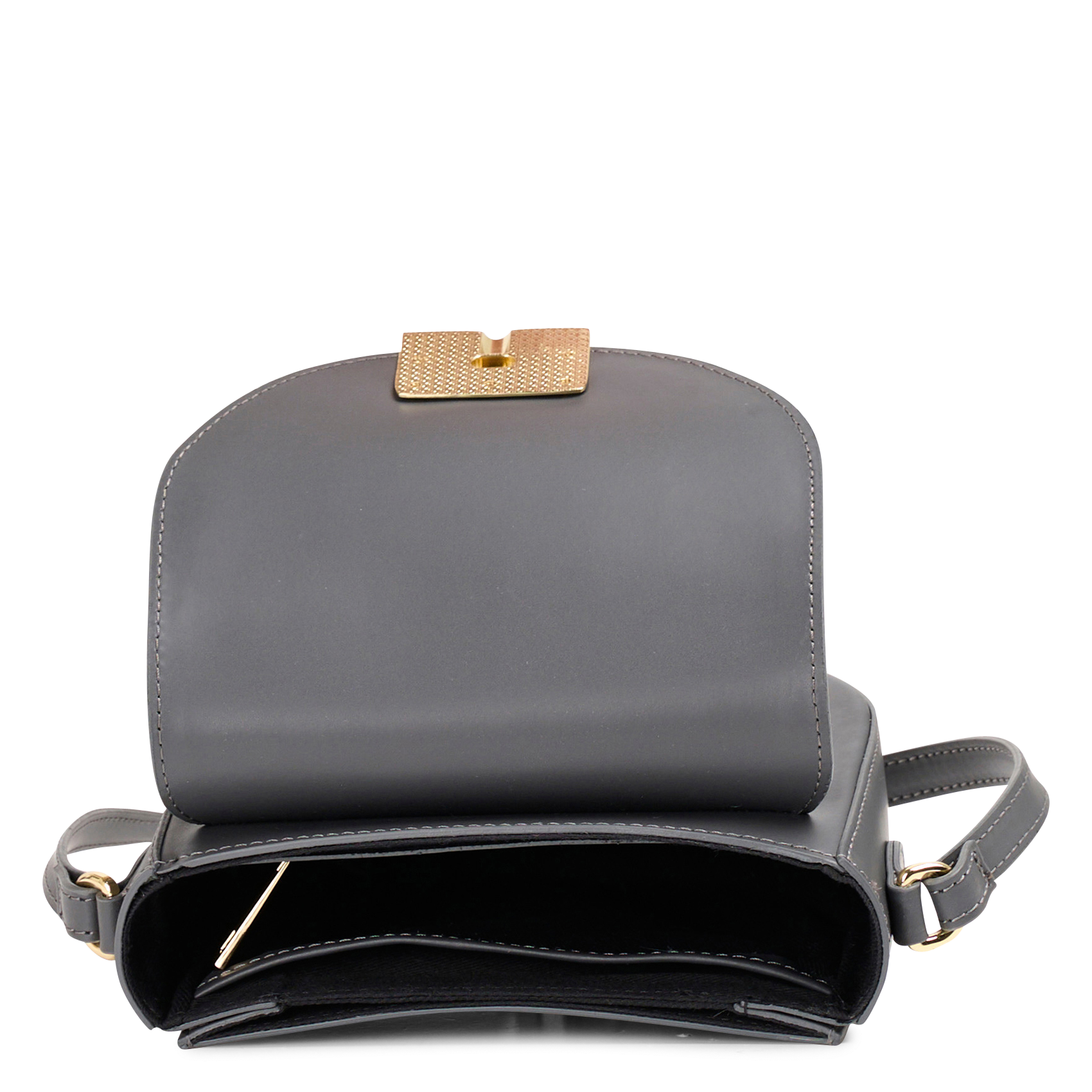 ELISE - Sac bandoulière en cuir | Gris