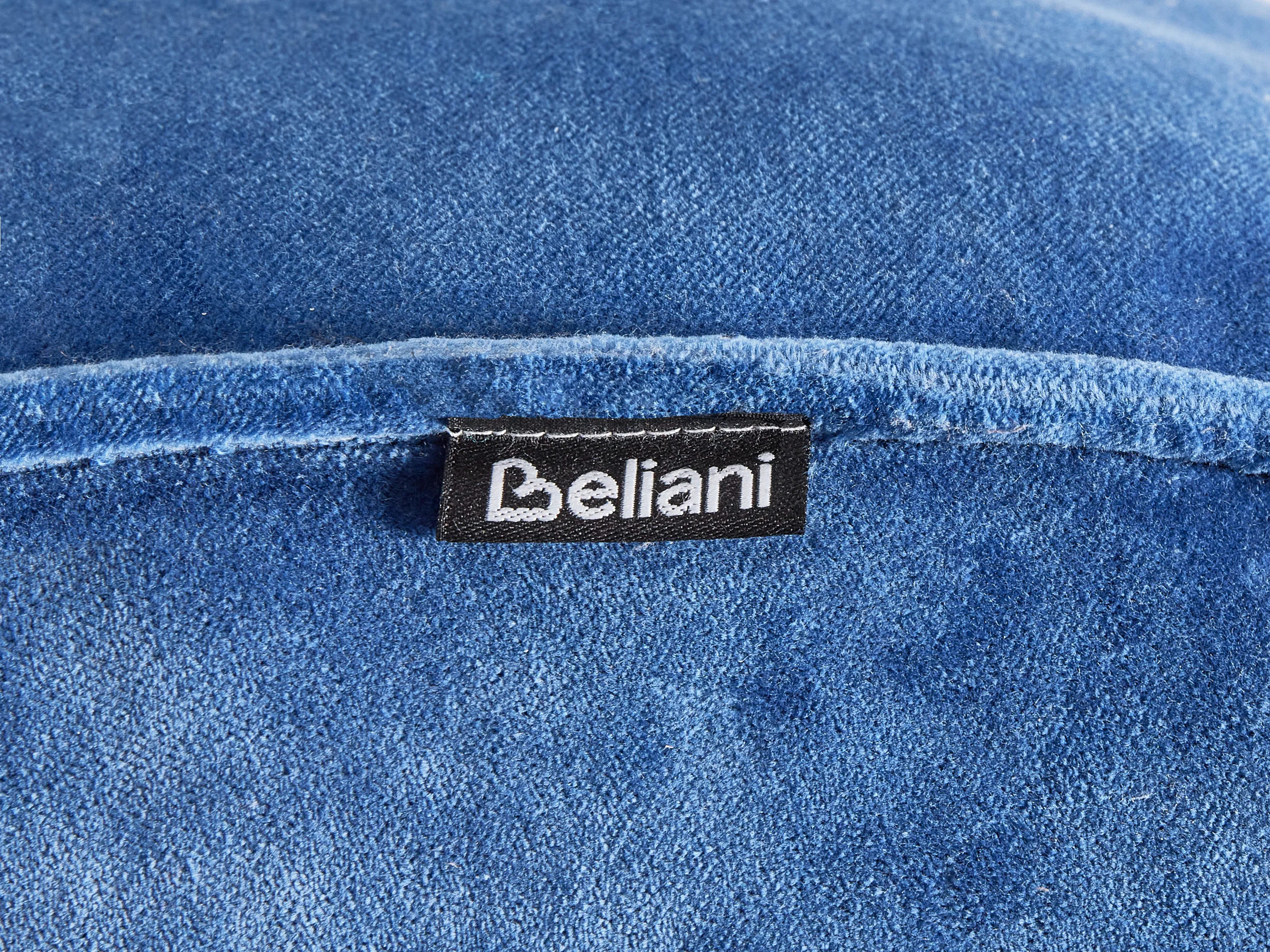 Poef GOTHA Fluweel Blauw