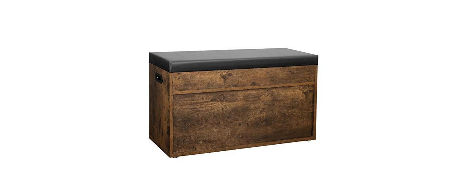 Sitztruhe mit 3 Fächern 80 x 44 x 30 cm, BraunSchuhbank