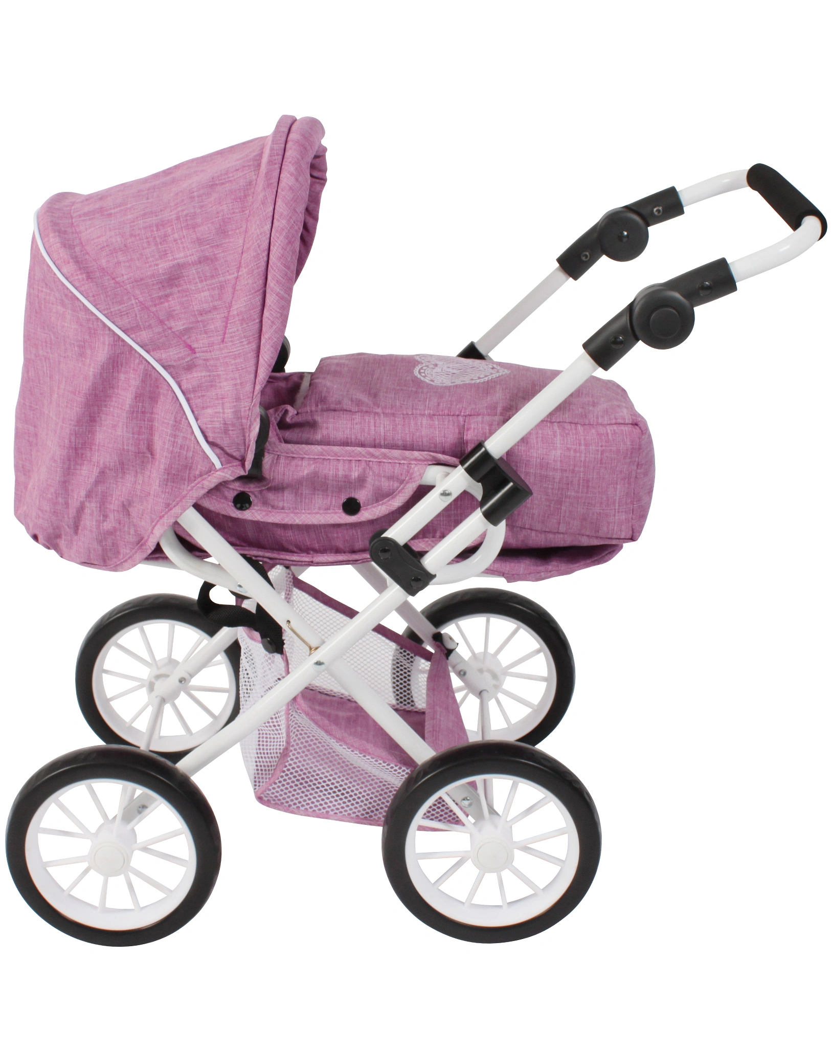 Kombi-Puppenwagen LENI in pink melange