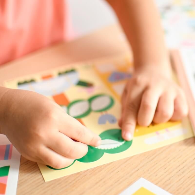 Cartes de gommettes animaux  Poppik