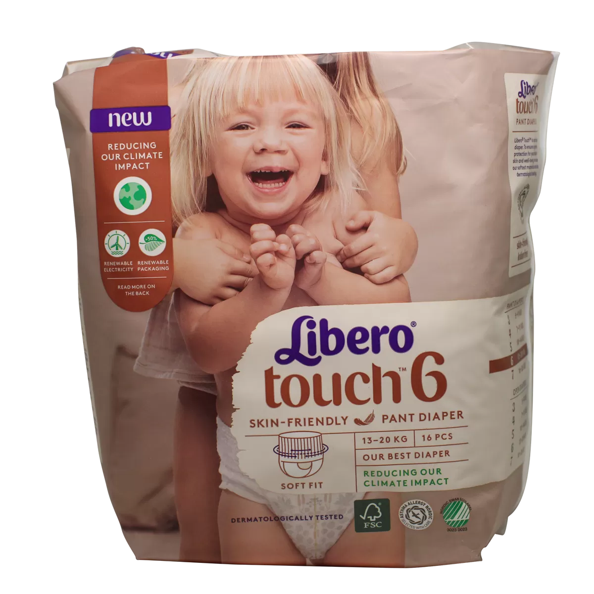 Libero Touch 6 Pants 13-20 kg. - 16 stk.