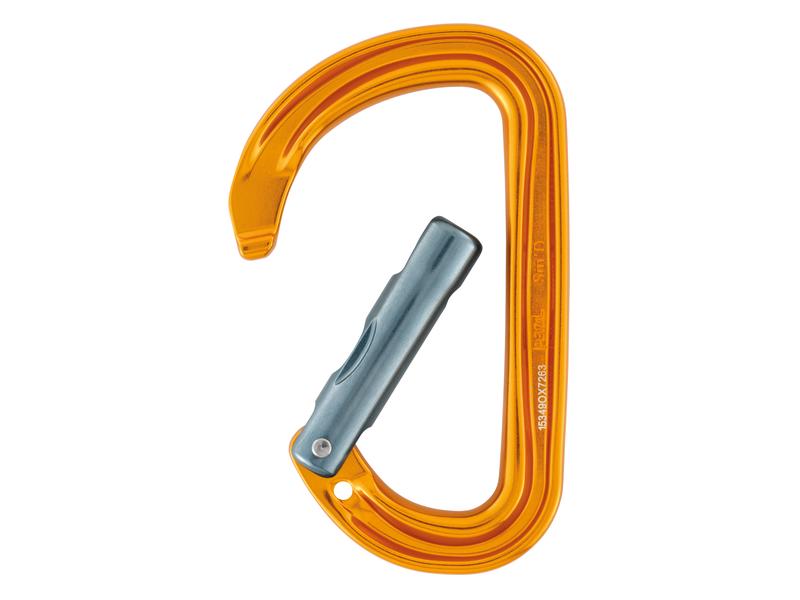 Petzl Karabiner Sm'D Wall D-förmiger, kompakter und leichter Karabiner