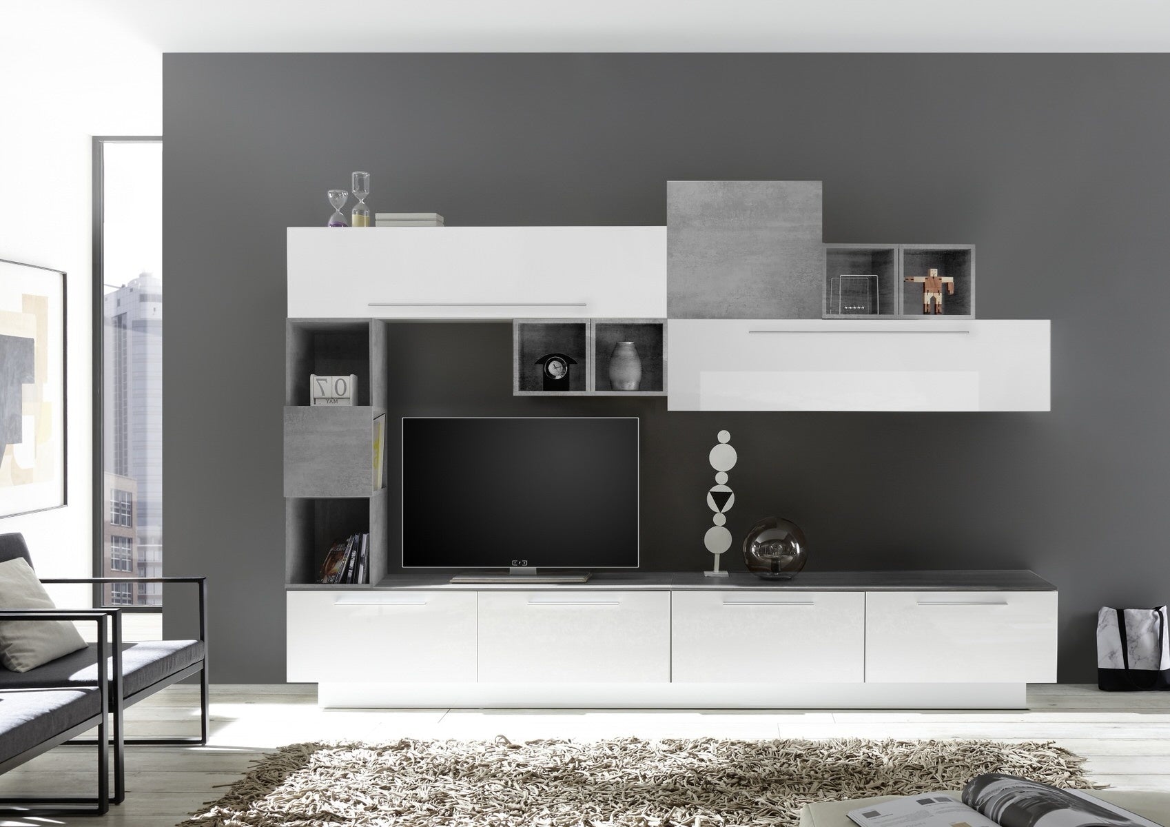 Benvenuto Design Infinity 138 cm Wandmeubel Handvat Onder