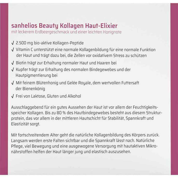 Sanhelios Beauty Kollagen Trinkampullen, 30 St