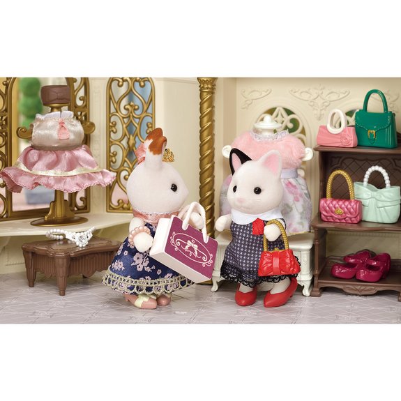 La valisette de mode et grande sœur chat bicolore - Sylvanian Families 5462