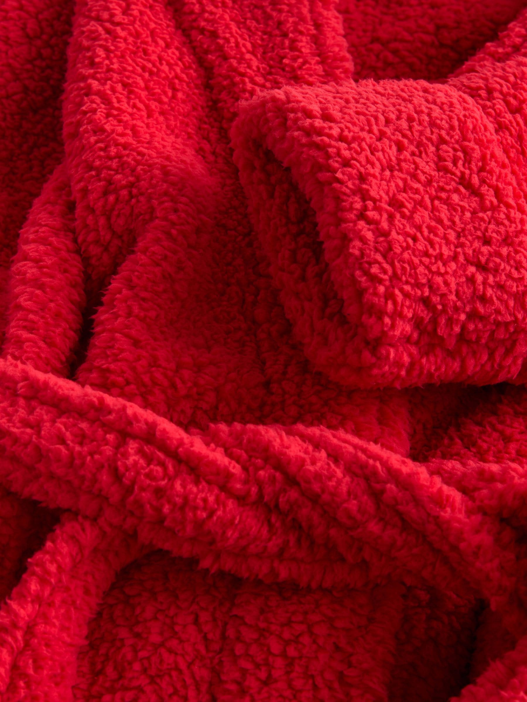 Rood - Teddy badjas