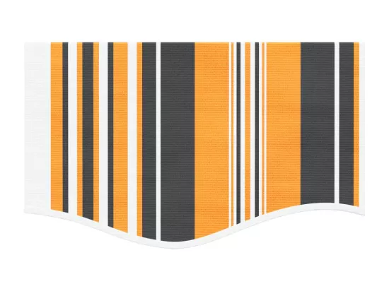 Tissu de remplacement pour auvent rayures multicolores 4,5x3 m