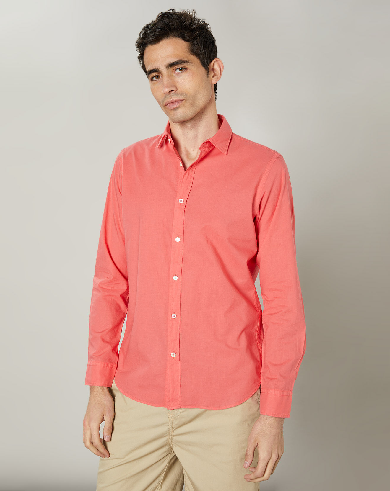 Hartford Chemise slim Sammy Pat rouge