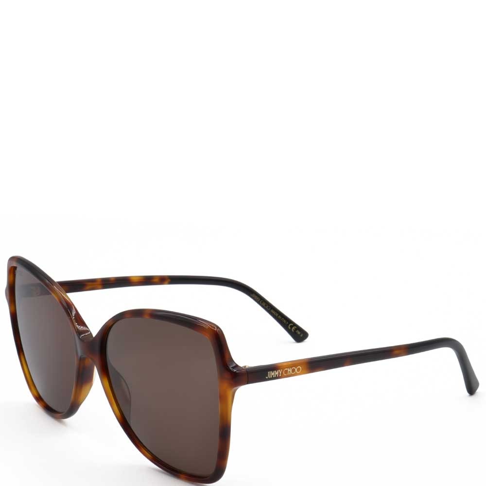 Jimmy Choo - Lunettes de soleil - Catégorie 3 - Marron