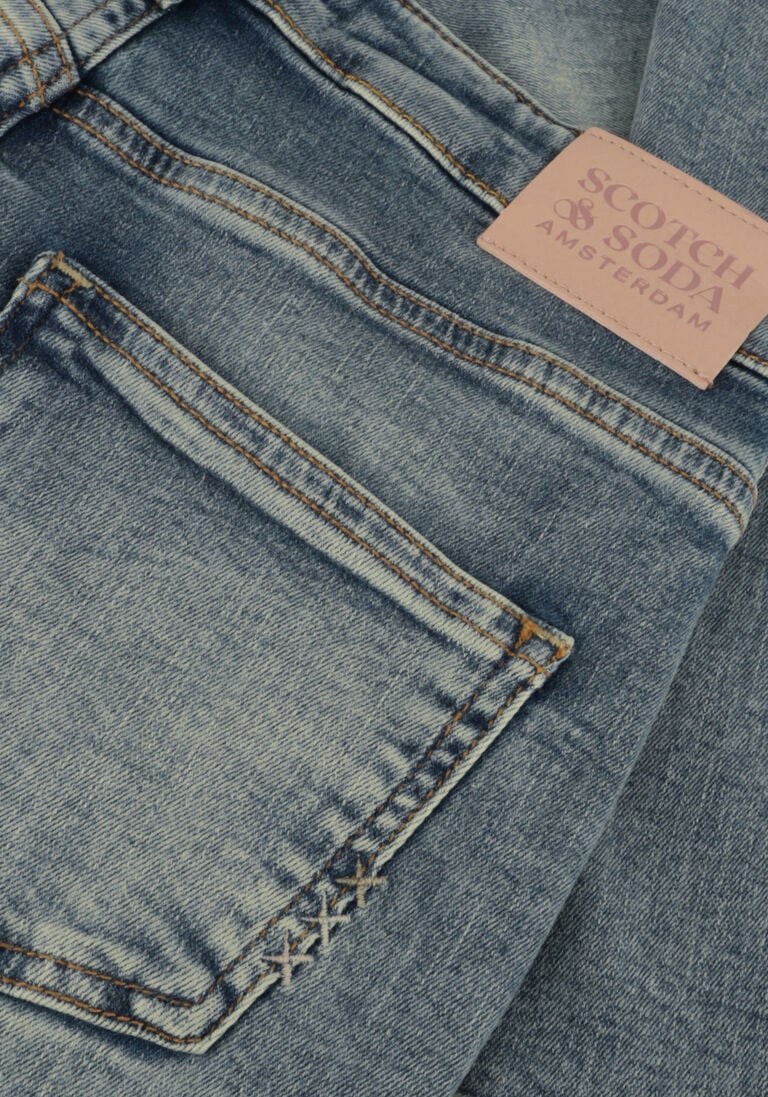 SCOTCH & SODA blauwe scotch & soda skinny jeans haut high rise skinny jeans