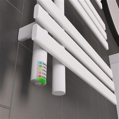 Eastbrook Loddon elektrische handdoekradiator 60x120cm 500W wit mat