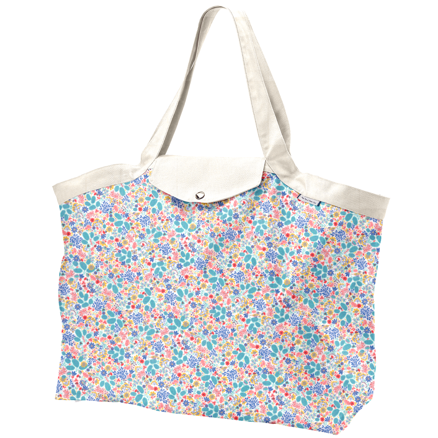Sac Cabas Grand Champêtre Bleuté