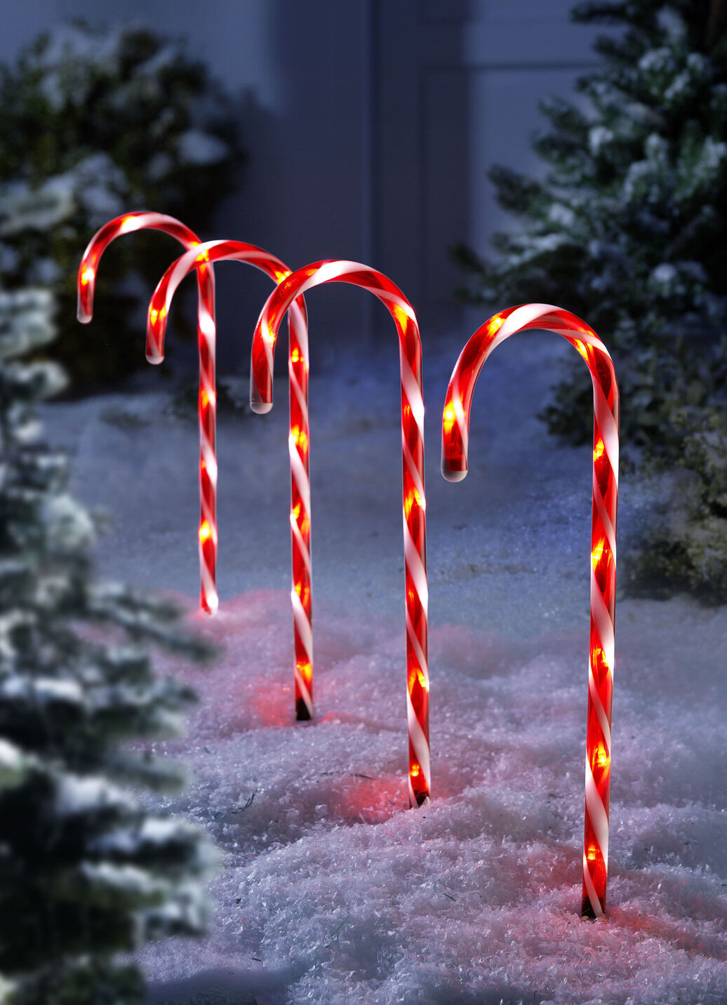 LED-Zuckerstangen, 4er-Set, mit Timerfunktion
