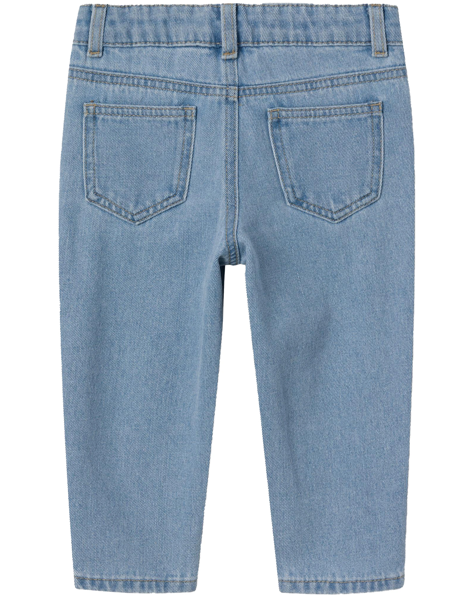 Jeans NMFBELLA MOM FLOWERS 1250-TE in light blue