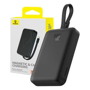 Powerbank Baseus Magnetic Mini 10000mAh, USB-C 30W MagSafe (sort)