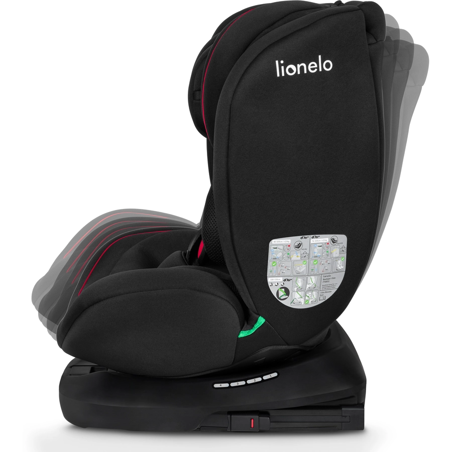 lionelo Kindersitz Bastiaan i-Size Black Red