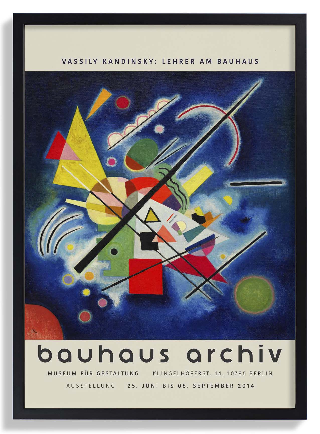 Blau Malerei von Wassily Kandinsky Ausstellung