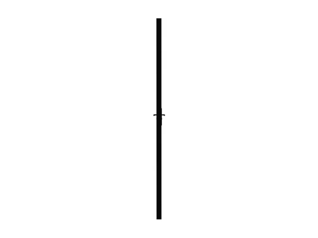 Porte intérieure Verre ESG et aluminium 102,5x201,5 cm Noir