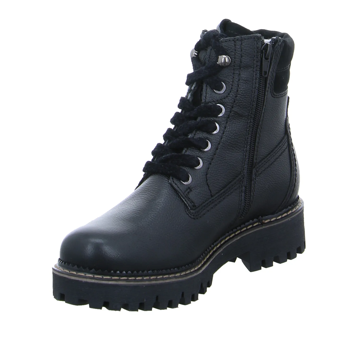TAMARIS Boot Schwarz Leder  mit Primaloft
