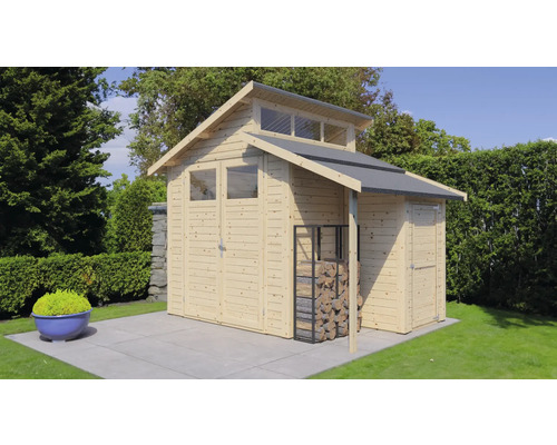 Tuinhuis Konsta Studio Set 2 met vloer 328 x 240 cm naturel