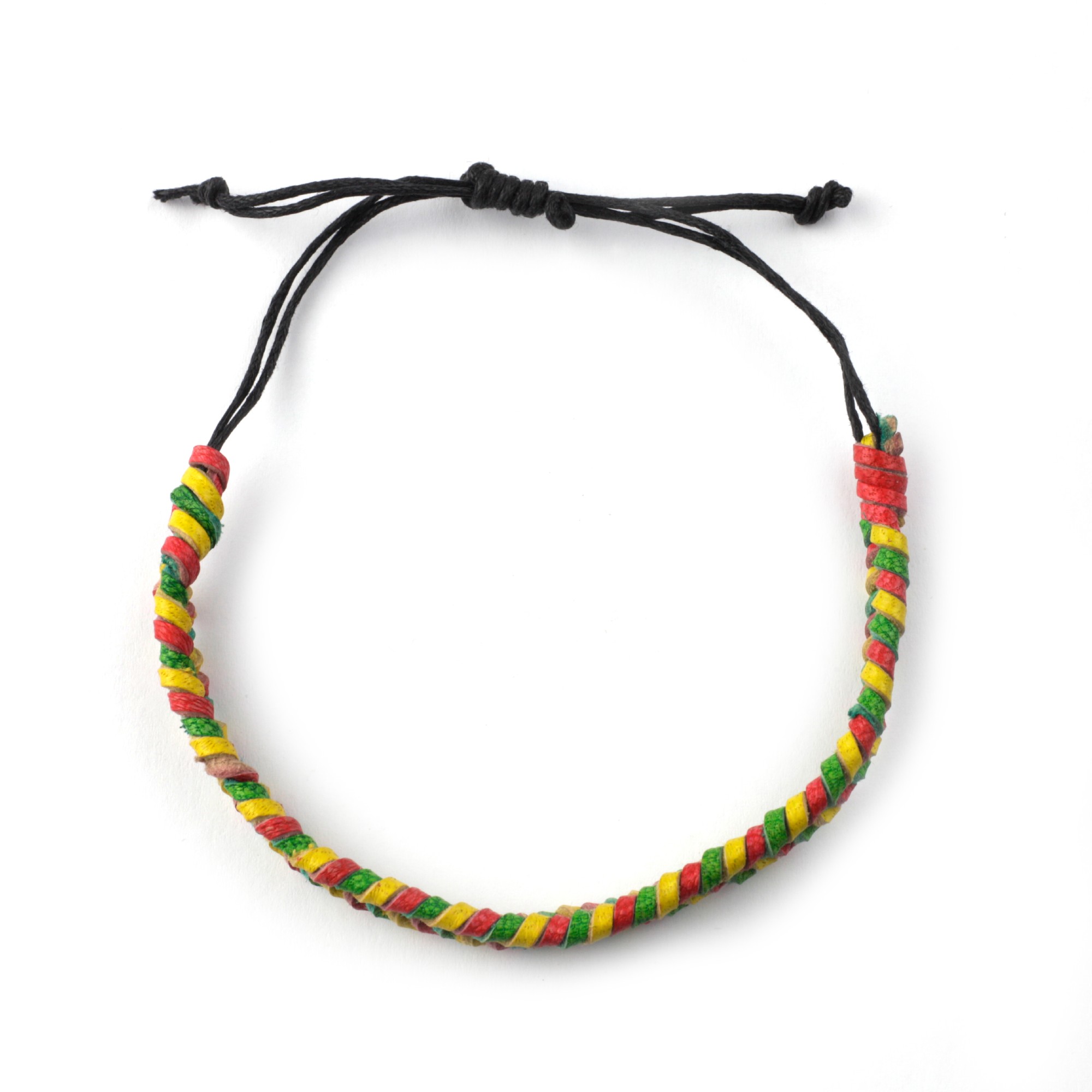 Armband geflochten, grün, rot, gelb, Ø 10 cm günstig bestellen