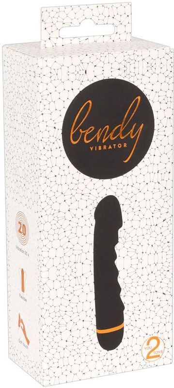 Buigzame Vibrator Bendy Ripple - Zwart