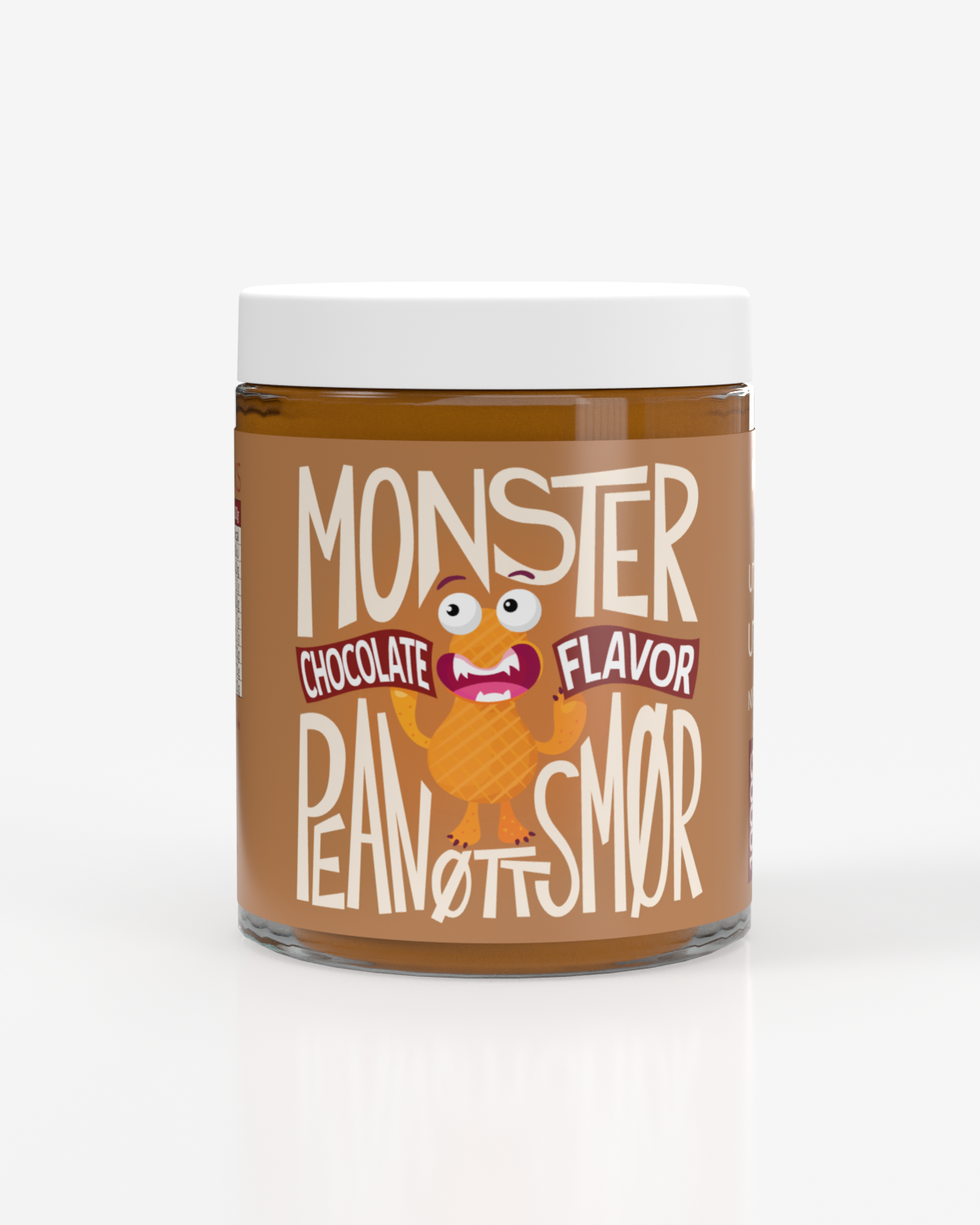 Monster Pure Peanut Butter – Chocolate 1kg (3-pack)
