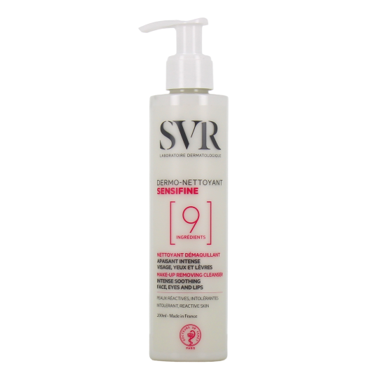 Dermo-nettoyant démaquillant visage SVR Sensifine