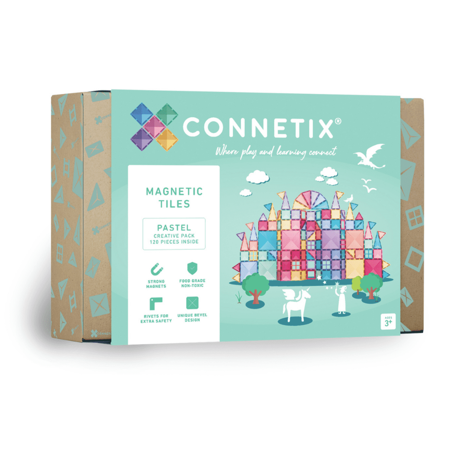 Connetix | Pastel Creative Pack | 120 pc