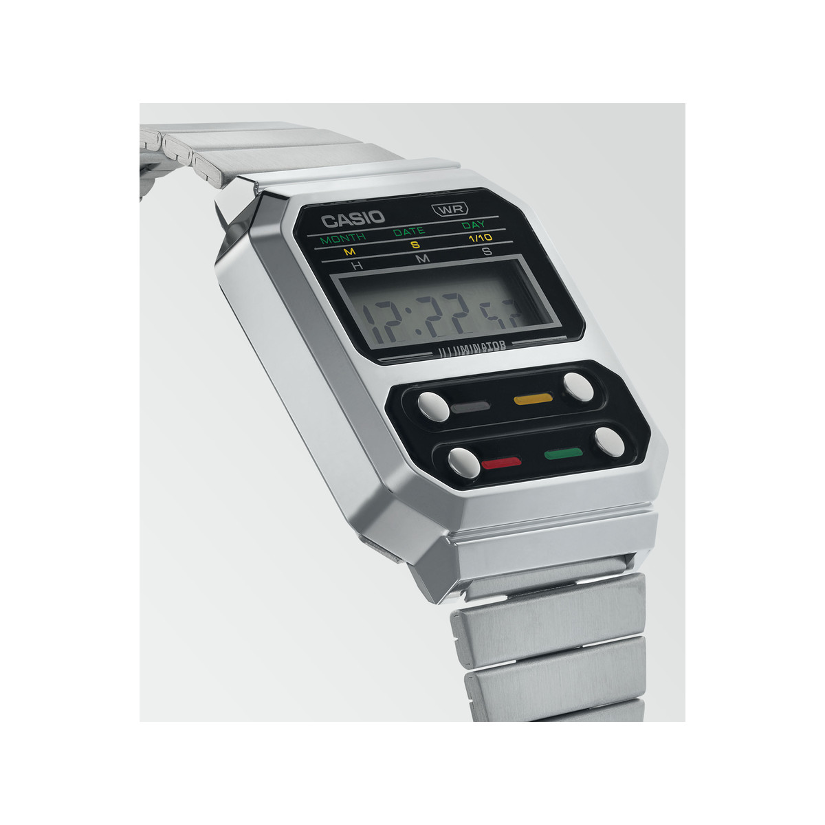 Montre Casio mixte résine bracelet acier