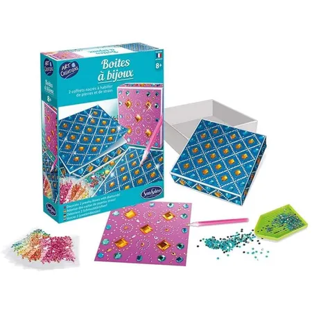 Sentosphere Strassstein-Schatulle, Kreativ-Set, Motiv: Schmucksteine