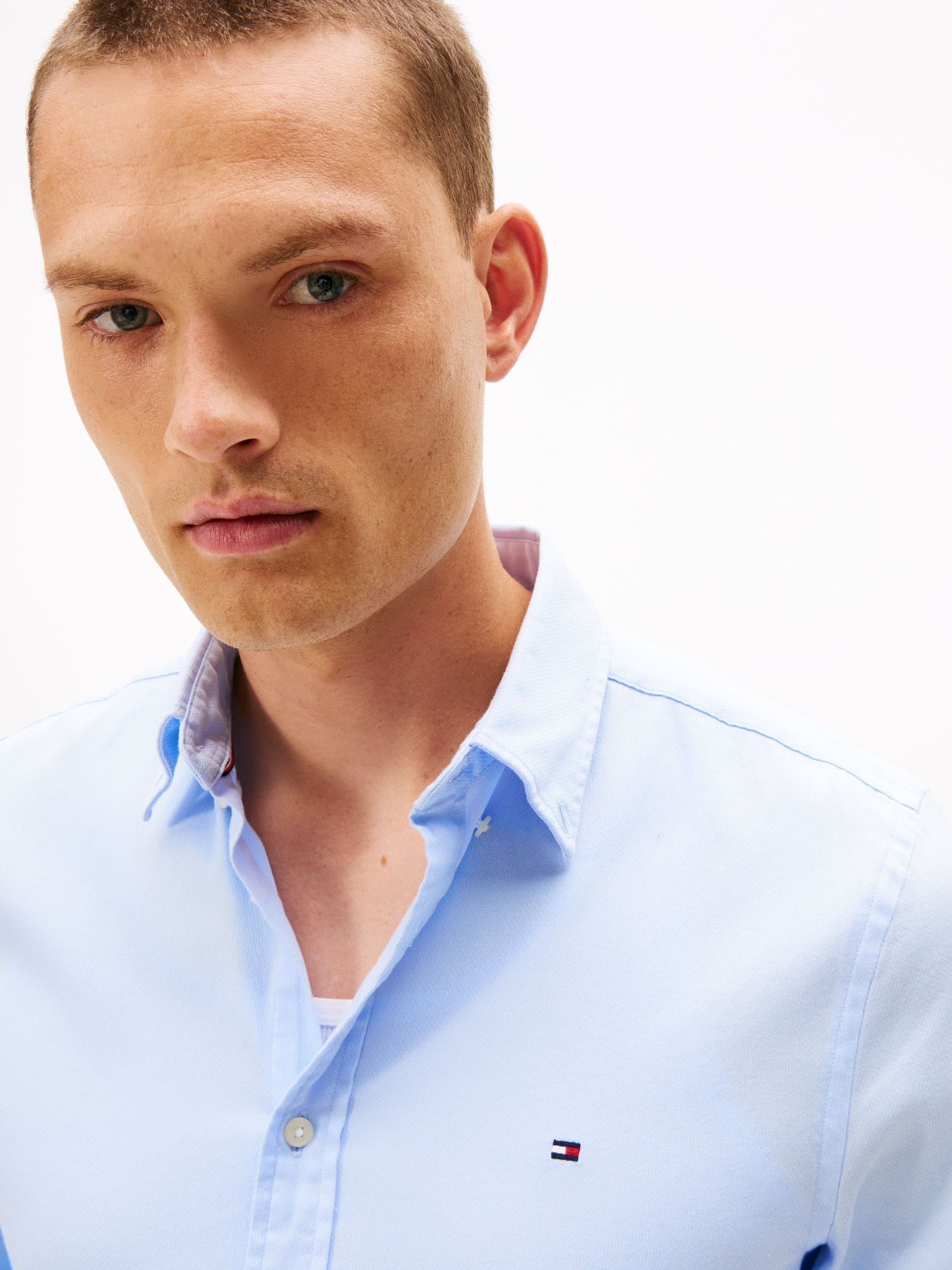 Tommy Hilfiger Slim Fit Yarn Dyed Dobby Shirt