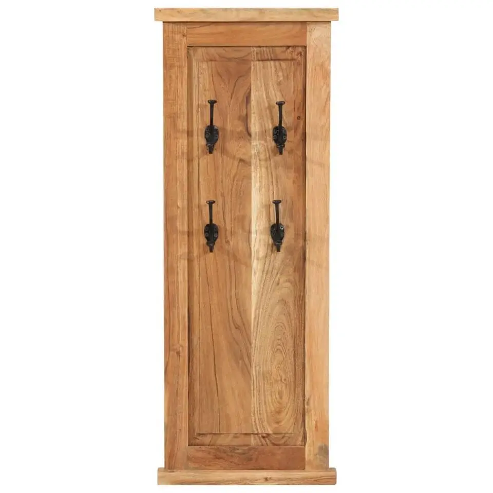 vidaXL - Kapstok - Bruin - Hout - 2 stuks